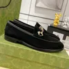 Klänningsskor designer skor Jordaan loafer 100% riktiga läder kvinnor platt skor kristall utsmyckade hästbitar män mulor hopfällbara skor lyxiga princetown eu 36-46