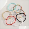 Bracelet bracelet bohème Mti couches Bracelets pour femme Boho perles de rocaille de verre bijoux cadeau de fête bijoux Bracelets Dhsh9