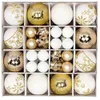 Kerstversieringen 44 stuks plastic kerstballen met ophanglus onbreekbaar kerstboom decoratief 3-6 cm herbruikbare kersthangerbal 231012