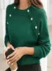 Women's Sweater's Sweater Autumn Winter Light Mature Royal Sister Style Knitted Pullover Small Design Long Sleeve Top Female Clothing 231012