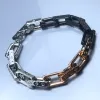 Bracciale con lettera V placcato argento di design cubano da uomo alla moda e versatile, twist, modello speciale, di alta qualità