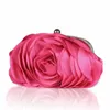 Bolsas de noche Mujeres Rose Flower Bag Ladies Floral Pink Bolso Nupcial Boda Monedero Moda Hermosa Pequeño Día Embrague Cadena 231013