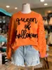 Pulls pour femmes Femmes Lettre Brodée Pull Pull Halloween Université Sweatshirts Funny Party Spooky Academy Automne Pull Sweat-shirt 231012