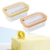 Assiettes beurre fromage stockage conteneur garde plat pour comptoir de cuisson salle à manger cuisine réfrigérateur