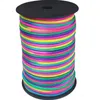 Corde da arrampicata 100M 4mm striscia arcobaleno colorante gradiente 7 core paracord braccialetto per maglieria fai da te accessori materiale cordino da campeggio 231012