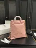 woman backpack Designers bag black white classic Drawstring Bag chain Leather pink Handbags gold Shoulder Bags Fashion shoulder handbag shopping travel bag