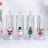 Bougies 6.7x19.5 cm grand père noël arbre de noël cristal LED bougie vacillante sans flamme bougies LED veilleuse lampe décor de noël 231012