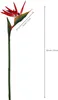 Dekorative Blumen, künstlicher Paradiesvogel, Gummi-Strelitzia, 81,3 cm lange Stielblume, 3 Stück, geeignet für DIY-Heimdekoration, Party-Thema