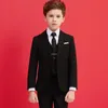 Костюмы для мальчиков, черный свадебный костюм 007, детский формальный блейзер, комплект одежды, джентльмен, детский день, выпускной хор, платье, костюм 231012