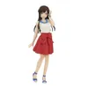 Mascot Costumes 18cm Anime Figure Girlfriend For Hire Sarashina Roka Casual Wear Blue Show Bow Cute Kawaii Pose Model Model Dolls Toy Pvc