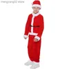 Costume à thème Enfants Enfant Robe de Noël Père Noël Venez Bébé X-Mas Vêtements Outfit Set Robe / Pantalon + Hauts + Chapeau + Cape + Ceinture pour Garçons Filles T231013