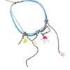 Choker Star Pendant Braided Rope Necklace Clavicle Chain Summer Jewelry Dropship