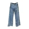 Damesjeans PREPOMP 2023 herfstcollectie Multi-knoppen Dubbellaags Kleding Denim Broek Lang GL768 231012