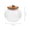 Storage Bottles Glass Sealing Jar Cereals Soybean Grain Pumpkin Shaped Tea Canister