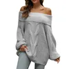 Pulls pour femmes décontracté à manches longues pull surdimensionné en tricot côtelé 2023 automne hiver pull pull quart de fermeture éclair sweat garçons