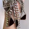 Lyxhänge halsband mode för man kvinna inverterade triangel bokstavsdesigners smycken män kvinnor trendiga personlighet clav312e