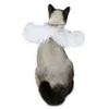 Engraçado animal de estimação halloween penas asas pet halloween traje cosplay anjo diabo asa para cão gato preto branco roupas para animais de estimação h0910280f