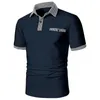 Herren Polos Poloshirt Kariertes Revers Spleißen Kurzarm Sport T-Shirt Business Casual Büro Hohe Qualität