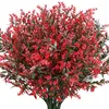 Fleurs décoratives 10 paquets de lavande artificielle, Faux Bouquets d'intérieur résistants aux UV, arbustes d'extérieur, plantes vertes