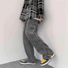 Vêtements de travail Jean utilitaire pour hommes Style Y2K unisexe boutons latéraux amples fendus Couples Denim pantalon à jambes larges Vaqueros T220726221I