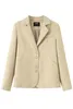 Damespakken UNXX Big Size 2023 Lente Herfst Jasje Losse Casual Effen Kleur Lange mouwen Kantoor Dame Blazer Top Uitloper