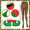 Themenkostüm 2023 Neues Weihnachts Weihnachtsmann Com Come Green Elf Cosplay Anzug Familie Karnevalsparty Neujahr Küche Schürze Hut Kleidung Setl231013