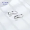 Studörhängen Moissanite Snow Earring for Women Labs Diamond S925 Sterling Silver Jewel Girl Girl Valentine's Day Gift Wedding