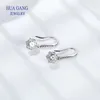 Brincos de garanhão moissanite brinco de neve para mulheres laboratórios diamante s925 prata esterlina jóias menina dia dos namorados presente casamento