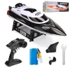 2.4G RC High Speed ​​Boat HJ806 35 km/h vattentät racing Dual Motor Model Electronic Radio Control Speedboat Gifts Toys for Boys