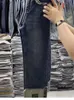 Женские джинсы Y2k, летние тонкие брюки большого размера, 2023, фигурные прямые брюки, толстые мм, девять минут, дымовая трубка, 231012