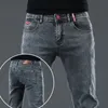 Herren Jeans 2023 Marke Männer Slim Fit Skinny Denim Designer Elastic Straight Stretch Hose für 231013