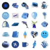 100 pcs blue wind cartoon creative graffiti stickers PVC fashion car diy skateboard waterproof decoration