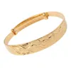 24K Golden Brief Shinning Star Gold Color Adjustable Bangles Bracelet Jewelry222Q
