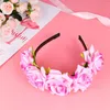 Bandanas Hair Hoop Creative Headwrap Band роза