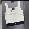 Women Square Neck Tanks Top Yoga Sport Crop Tops Letters Print Luxury Vest Summer Sleeveless T Shirt
