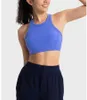 lu align align bra yoga set sexy tank yoga bra sharts sports vest fitness noundwearソリッドカラーレディートップ