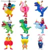 Theme Costume HOT Anime Dinosaur Iatable Come Party Mascot Alien Comes Suit Disfraz Cosplay Halloween Comes For Adult Kids DressL231013