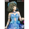 Trajes de mascote genuínos 22 cm Anime Figura o Idolmaster Cinderela Meninas Takagaki Kaede Vestido Azul Stand Modelo Boneca Brinquedo Presente Coletar Caixa Pvc