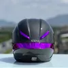 Cycling Helmets DOT Approved Purple Carbon Fiber Helmet Winter Season Women and Men Full Face Motorcycle Casco Capacete 231013