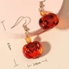 Stud söt pumpa spökörhängen halloween dekoration kawaii orange smycken för flickor fest cosplay transparent tillbehör gåva 231013