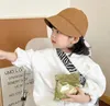 Bérets mode coréenne enfants chapeaux de seau garçons filles visières enfants casquettes de soleil en plein air 1-6 ans