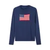 Women'S Sweaters Womens Sweaters Women Flag Vintage Casual Long Sleeve Crew Neck Loose Fit Knit Plover Jumper Y2K Aesthetic Harajuku A Otlal