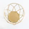 Vazen Scandinavische Instagram-stijl Hydrocultuur Licht Luxe eettafel Transparant smeedijzer Metaalglas Gouden kleine vaasornamenten