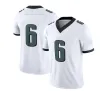 Fotbollströja Jalen gör ont Brown Devonta Smith 6 Jason Kelce 62 Slay Jr 2 Carter Eagleslies Herrstorlek S-4XL Women's Youth S-3XL Ed Jerseys