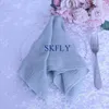 Table Napkin NP013A wholesale washable 10 pcs/lot wedding 40cm*40cm dusty pink green ivory % cotton cheesecloth gauze table napkin 231013