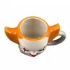 Tazas Halloween Cerámica Café Cerveza Taza Color Payaso Horror Regalo Creativo 550 ml Té Leche Taza de agua Gran capacidad Drinkware 231013