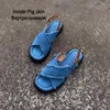 Elbise Ayakkabı Heihaian Sandalet 2023 Yaz Çapraz Kayış Platformu Açık Toe Avrupa ve Amerikan Tarzı Kadınlar İçin Moda