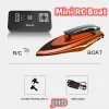 New JHD 2.4G Mini RC Boats High Speed ​​Electronic Remote Control Racing Ship With Light Children Competition Water Toys Gift