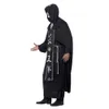 Cosplay Wizard Horror Grim Reaper Costume Women Men Monk Cloak Robe Priest Witch Dress Skeleton Zombie Halloween Purim Party Fancy