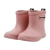 Stivali Stivali da pioggia per bambini Stivali da pioggia per ragazzi e ragazze Scarpe da acqua impermeabili in PVC a metà polpaccio Gomma morbida antiscivolo Scarpe da pioggia per bambini 231012